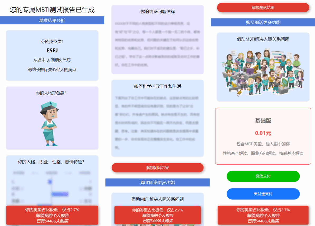 图片[4]-MBTI性格测试网站源码带h5端 亲测-源码网