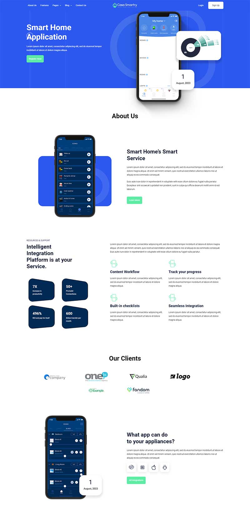 响应式APP软件介绍网页模板-源码网